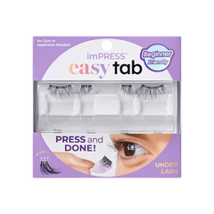 Impress Falsies easy tab Self Adhesive Eyelashes– Black Wispy