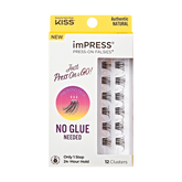 Impress Falsies Self Adhesive Eyelashes, 12 Lash Clusters - Authentic