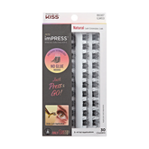 Impress Falsies Self Adhesive Eyelashes Refills 30 Clusters - Natural