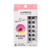 Impress Falsies Self Adhesive Eyelashes, 12 Lash Clusters - Bold