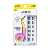 Impress Falsies Self Adhesive Eyelashes, 12 Lash Clusters + Applicator - Classy