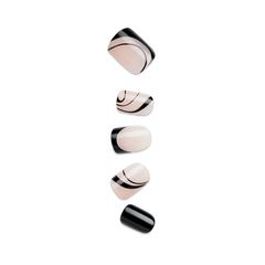 Impress Press On Manicure - Wide Fit - Black Dress