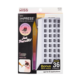 Impress Falsies Self Adhesive Eyelashes, 36 Lash Clusters - Natural
