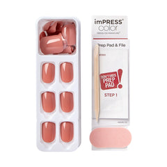 Impress Color Press-On Manicure - Caramel