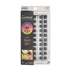 Impress Falsies Self Adhesive Eyelashes Refills 30 Clusters - Wispy
