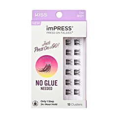 Impress Falsies Self Adhesive Eyelashes, 12 Lash Clusters - Chic