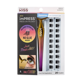 Impress Falsies Self Adhesive Eyelashes, 20 Lash Clusters - Glamorous