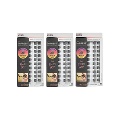 Impress Press-On Falsies 3-Pack Wispy Clusters Bundle