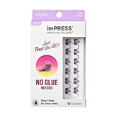 Impress Falsies Self Adhesive Eyelashes, 12 Lash Clusters - Edgy