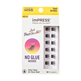 Impress Falsies Self Adhesive Eyelashes, 12 Lash Clusters - Sleek