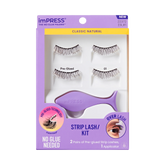 Impress Falsies Pre-Glued Strip Lashes Kit - Classic Natural