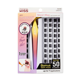 Impress Falsies Self Adhesive Eyelashes, 50 Lash Clusters - Natural & Wispy