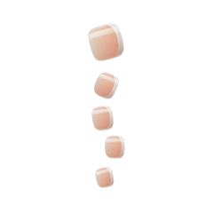 Impress Design Press On Pedicure - Blanc Chic