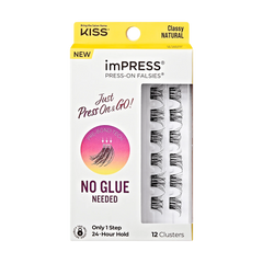 Impress Falsies Self Adhesive Eyelashes, 12 Lash Clusters - Classy