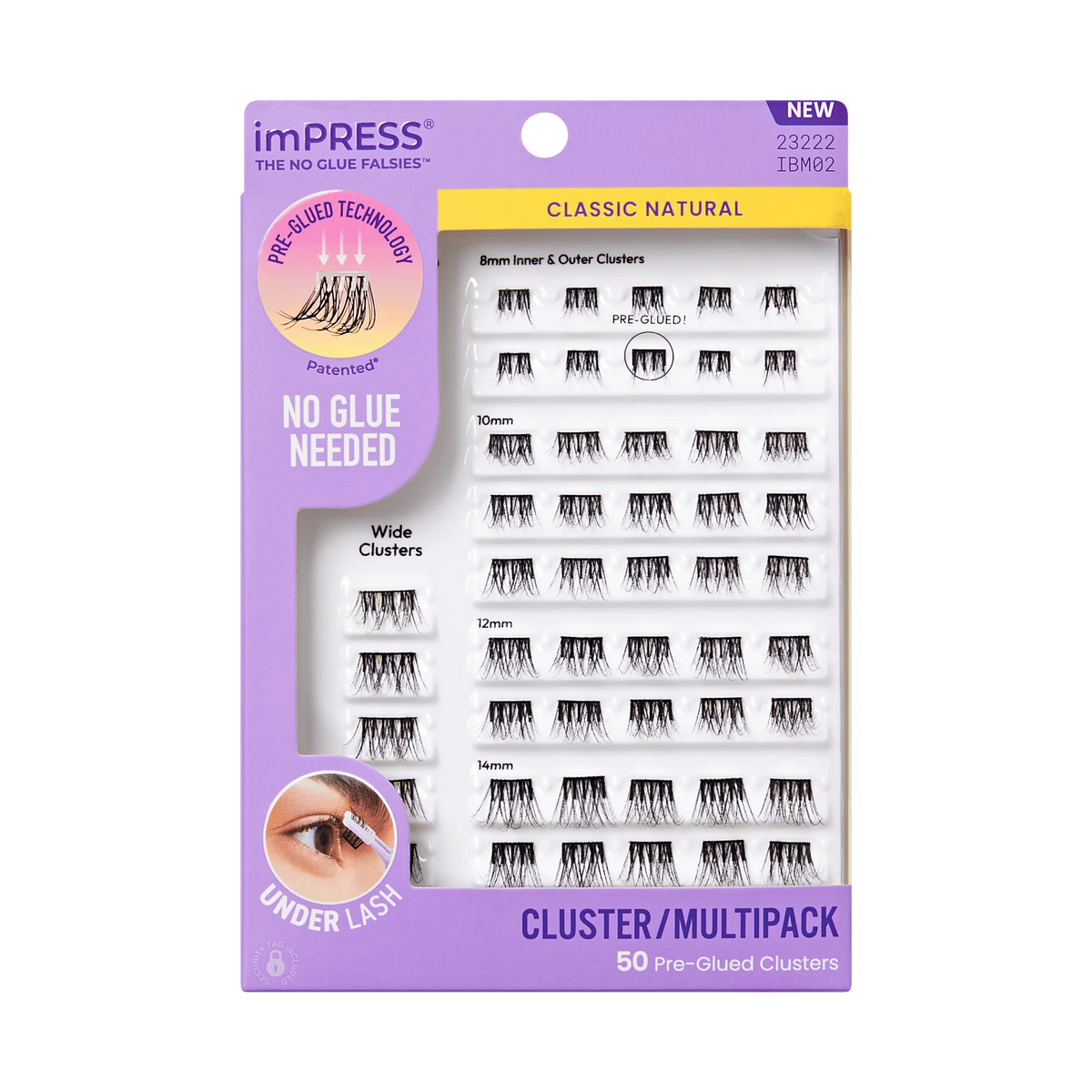 Impress Falsies Pre-Glued Lash Clusters Multipack - Classic Natural