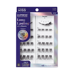 Impress Falsies Long Lasting Pre-Glued Lash Clusters Kit - Demi Bold