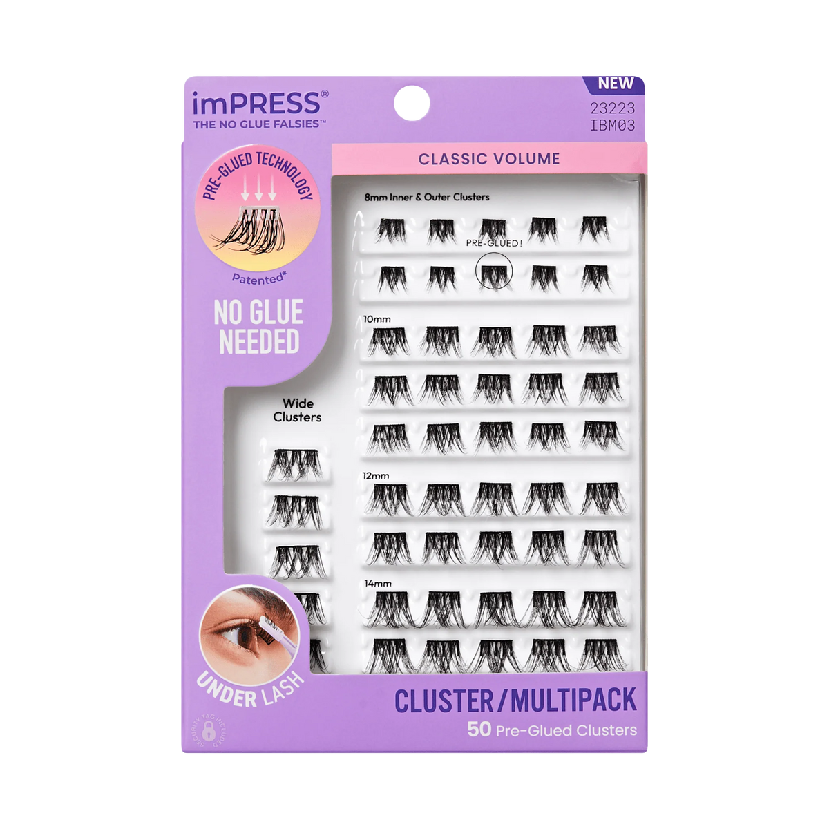 Impress Falsies Pre-Glued Lash Clusters Multipack - Classic Volume