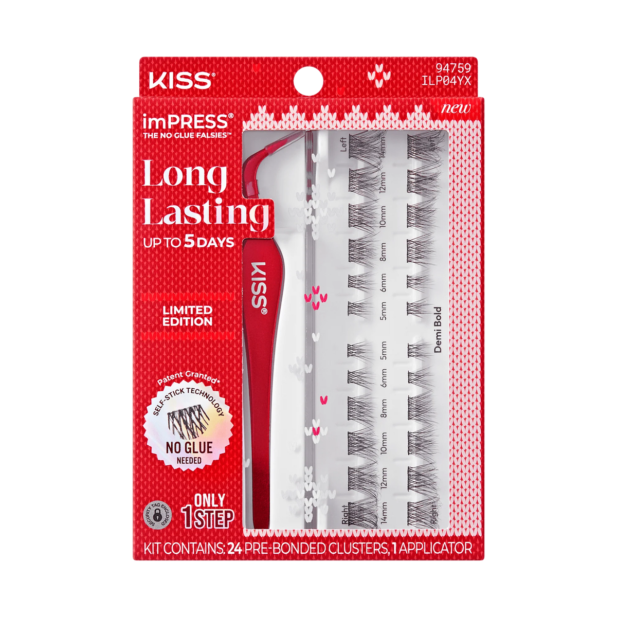 Impress Falsies Long Lasting Holiday Lashes - Demi Bold