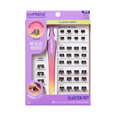 Impress Falsies Pre-Glued Lash Clusters Kit - Classic Wispy