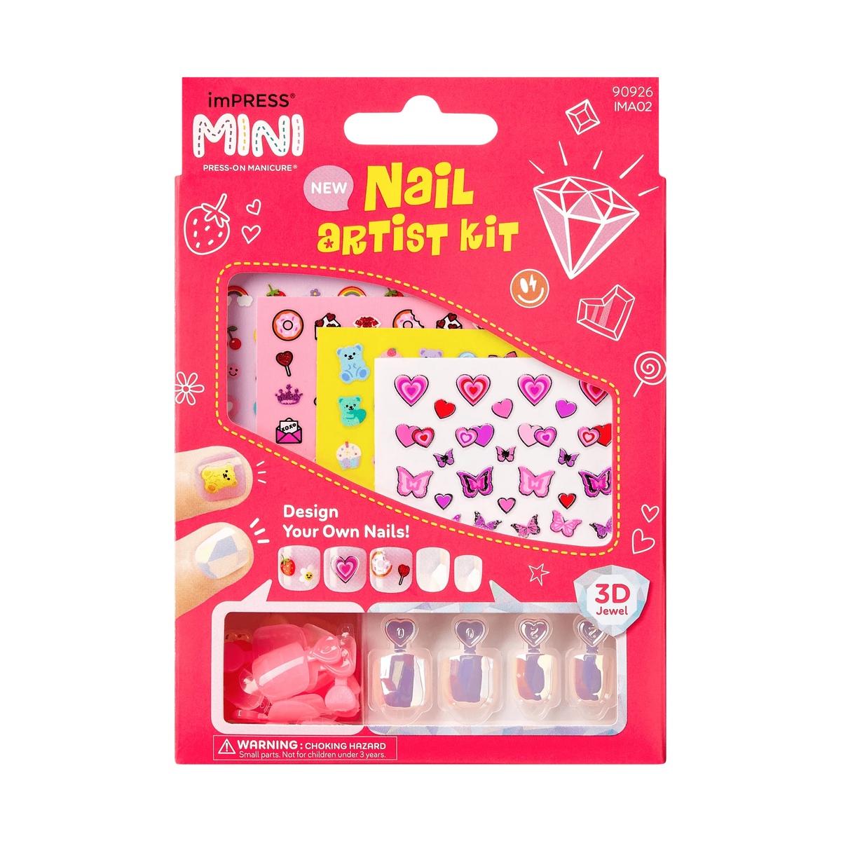 Impress Mini Nail Artist Kit Press On Nails - Wannabe U