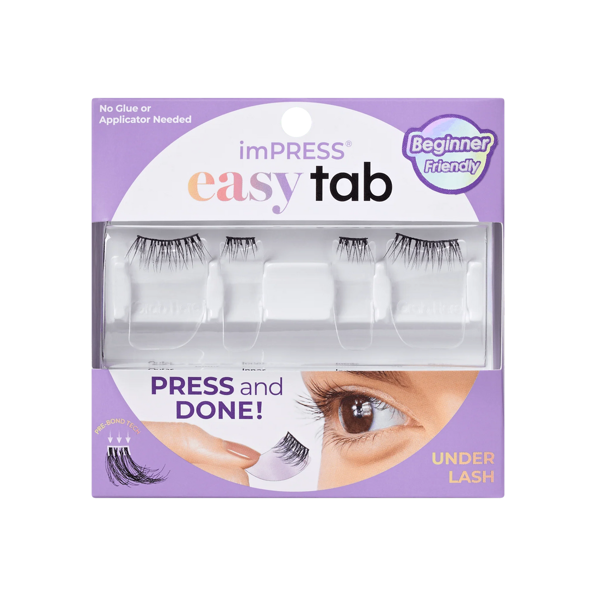 Impress Falsies easy tab Self Adhesive Eyelashes– Authentic Natural
