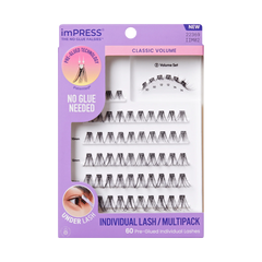 Impress Falsies Pre-Glued Individual Lashes Multipack- Classic Volume