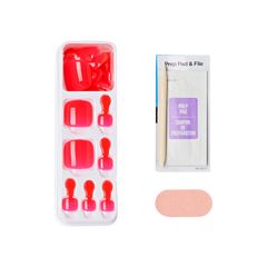 Impress Color Press On Pedicure - Cherry On Top