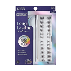 Impress Falsies Long Lasting Self Adhesive Eyelashes – Demi Edgy