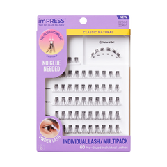 Impress Falsies Pre-Glued Individual Lashes Multipack - Classic Natural