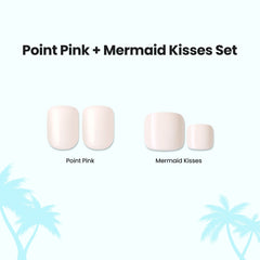 Impress Color Press On Mani & Pedi Bundle - Point Pink + Mermaid Kisses Set