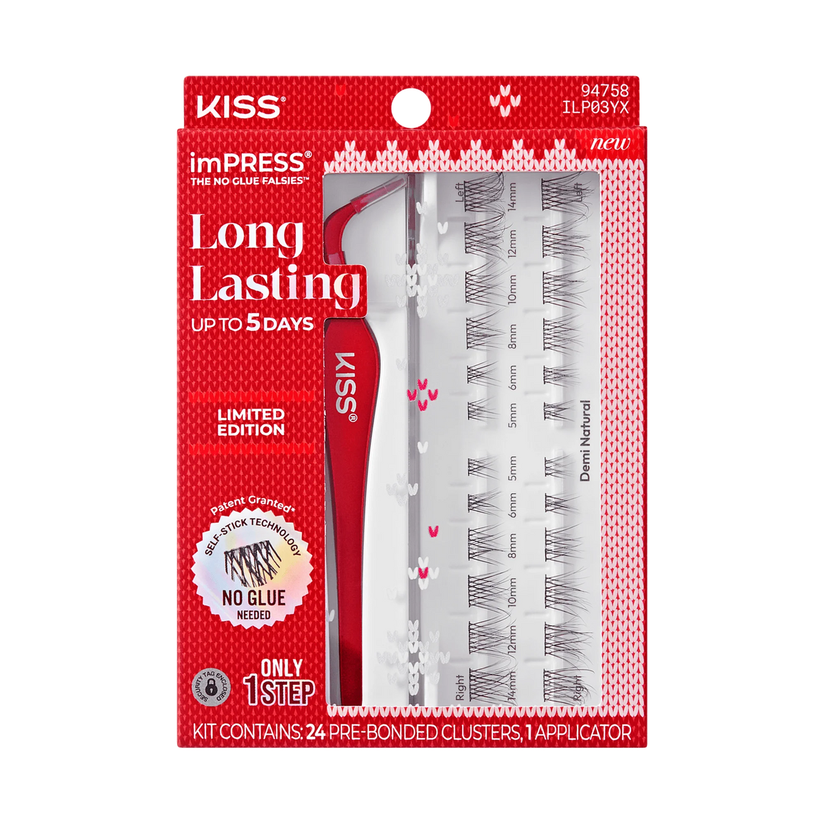 Impress Falsies Long Lasting Holiday Lashes - Demi Natural